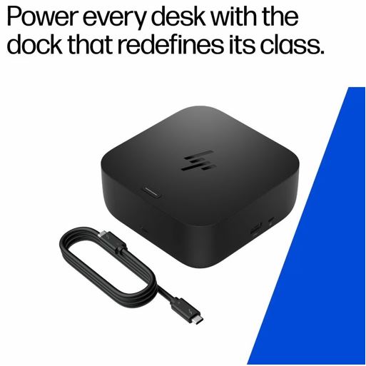 HP Dock G6 USB-C Docking Station - 100W Power Delivery 3xDisplays 2xDP 1xHDMI 3xUSB-A 2xUSB-C RJ45 1x Nano Lock for HP Notebook PC ~5TW10AA 5TW13AA - Image 4