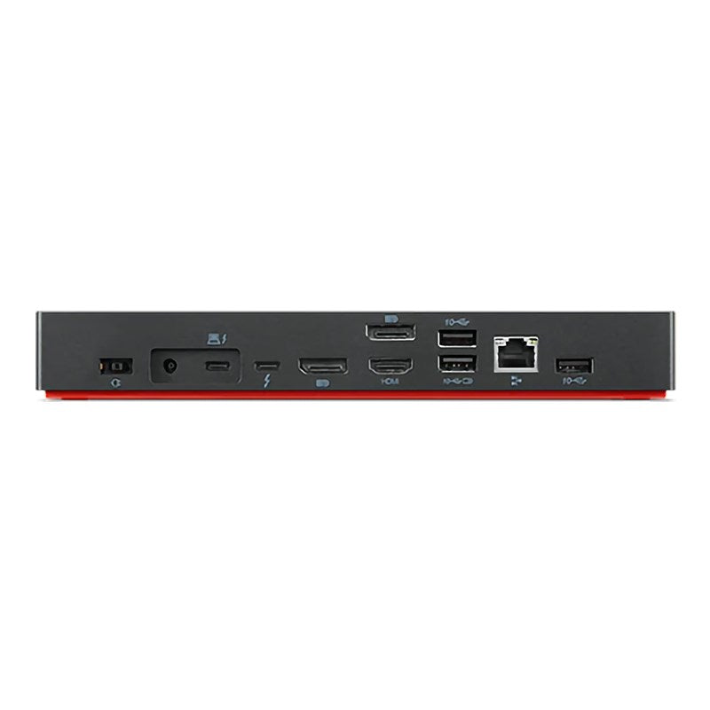 LENOVO ThinkPad Universal Thunderbolt 4 Dock - 1x HDMI 2.1, 2x DisplayPort, 4x USB, 1x USB-C, 1x  Gigabit Ethernet, 100W Power Delivery, Power Button - Image 2