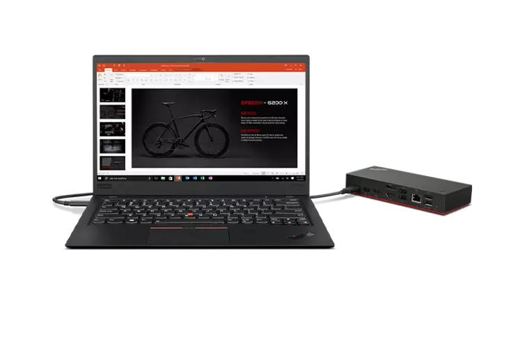 LENOVO  ThinkPad Universal USB-C Smart Dock 100W Power Delivery 4K Triple Displays 2xDP HDMI 5xUSB-A USB-C Audio GbE w Microsoft Azure Sphere 135W AC - Image 3