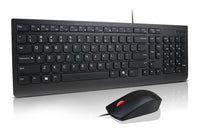 Lenovo Universal Wired USB Keyboard Mouse Combo Adjustable Tilt Leg Spill Resistant Copilot Keyboard 1600 DPI Optical Sensor Mouse Plug & Play 1.8m - Image 1