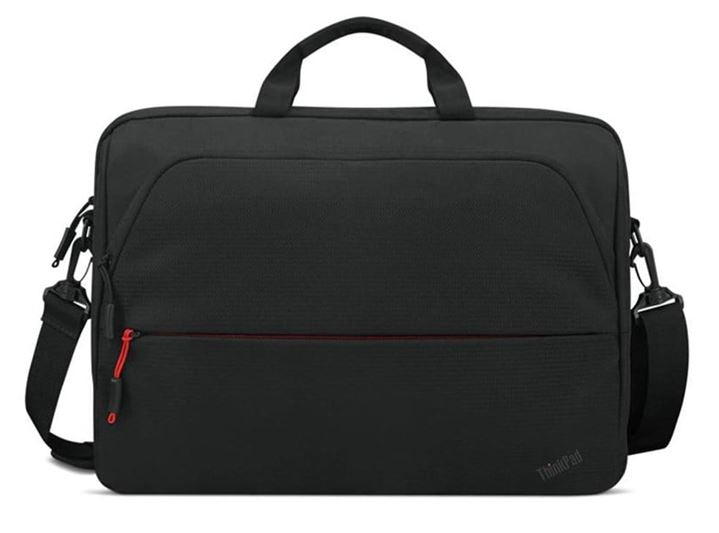 LENOVO Essentials 16" Toploader Bag Notebook Case - Classic Black Nylon Exterior, Dedicated Padded PC Pocket fits 13.3" 14" 15.6" 16" Laptop - Image 1