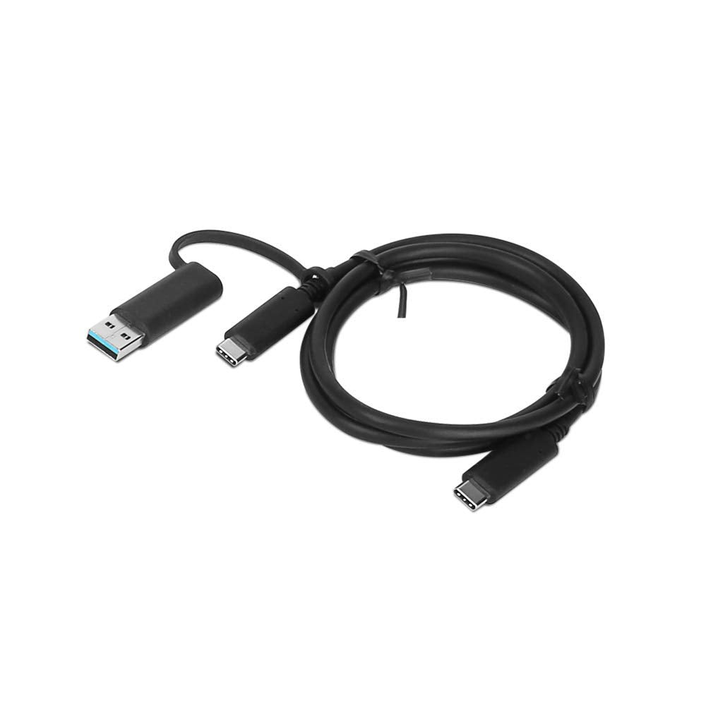 LENOVO Hybrid USB-C Cable with USB-A Adapter 5A 24Pin support 10Gbps 1M Cable - Image 2