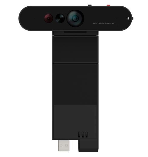 LENOVO ThinkVision MC60 Monitor Webcam 1080p IR & RGB dual webcam Microsoft Teams certified 65/78/90 °wide range FOV Smart Traffic Light Microphone - Image 1