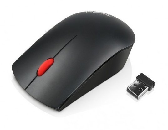 LENOVO Essentials Compact Wireless Mouse - 2.4 GHz Wireless via Nano USB, 1000 DPI, Optical sensor, Supported PC with USB port, 1 Year Warranty - Image 1
