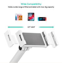 mbeat® activiva Universal iPad & Tablet Tabletop Stand Universal Fit Freestyle Adjustment Material:Aluminium, Plastic Package Weight:1.24kg - Image 2