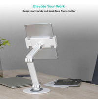 mbeat® activiva Universal iPad & Tablet Tabletop Stand Universal Fit Freestyle Adjustment Material:Aluminium, Plastic Package Weight:1.24kg - Image 4