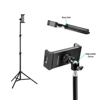 mbeat® activiva Universal Table and Smartphone Tripod foldable, lightweight, easy-to-use height-adjustable tripod with integrated tablet/phone - Image 3