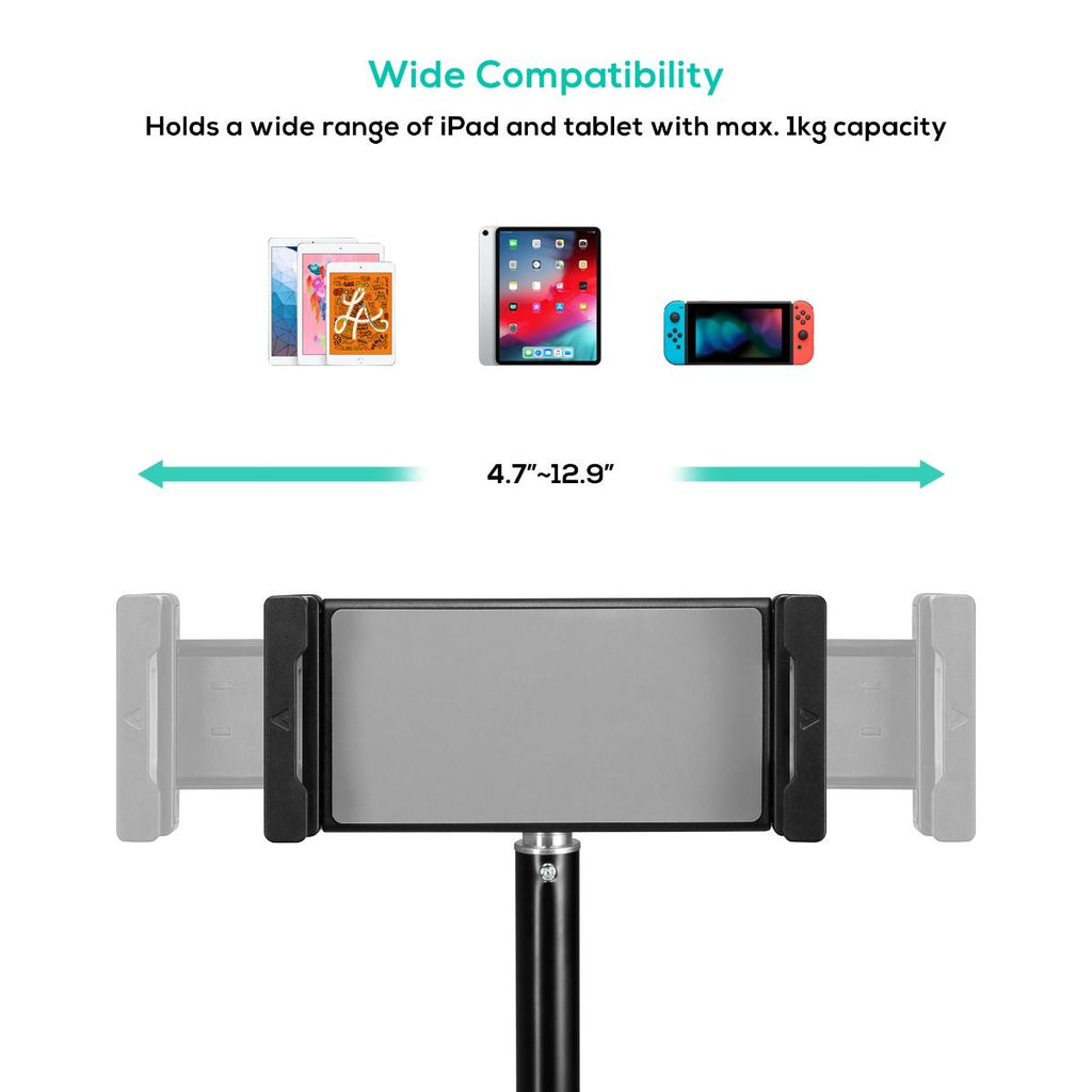 mbeat® activiva Universal Table and Smartphone Tripod foldable, lightweight, easy-to-use height-adjustable tripod with integrated tablet/phone - Image 4