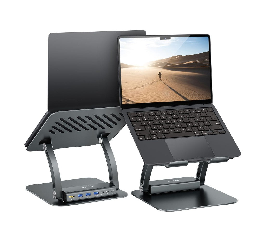 mbeat® Stage P6 Laptop Stand with USB-C Dock - Image 1