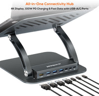 mbeat® Stage P6 Laptop Stand with USB-C Dock - Image 2