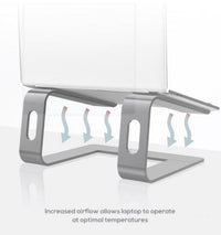 mbeat® Stage S1 Elevated Laptop Stand up to 16" Laptop (Space Grey) Material: Aluminium Alloy Product Weight: 0.9 kg - Image 3