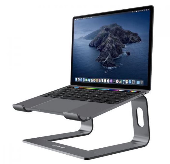 mbeat® Stage S1 Elevated Laptop Stand up to 16" Laptop (Space Grey) Material: Aluminium Alloy Product Weight: 0.9 kg - Image 1