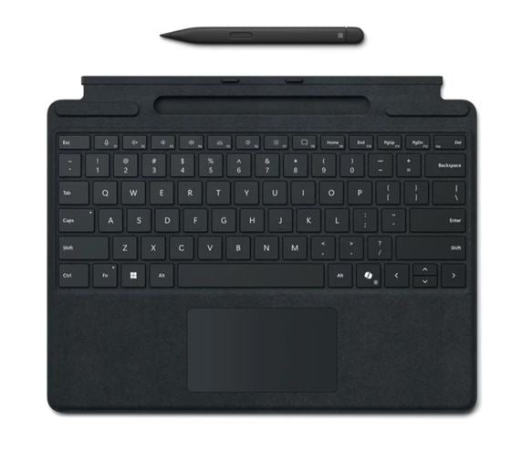 Microsoft Surface Pro 8/9/X/10/11/12 Business Signature Mechanical & Backlit Key Large Type cover Keyboard Black with Slim Pen - Image 2