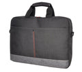 Oxhorn Notebook Bag Carry Case Nylon Fabric Top Load Zip Closure Padded Compartment Shoulder Strap Black + Grey for Laptop 10" 13.3" 14" 15.6" 16" - Image 1