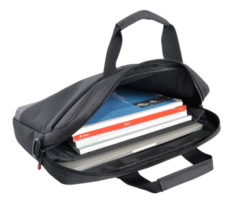 Oxhorn 10" 13.3" 14" 15.6" 16" Notebook back high-quality nylon fabric Top zip closure and padded compartment Shoulder strap nylon case Black+ Grey - Image 3