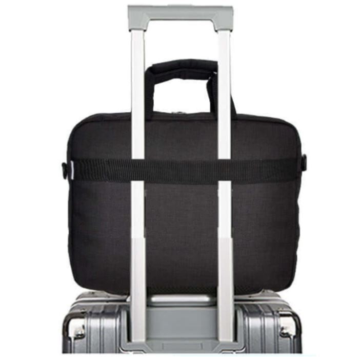Oxhorn 10" 13.3" 14" 15.6" 16" Notebook back high-quality nylon fabric Top zip closure and padded compartment Shoulder strap nylon case Black+ Grey - Image 4
