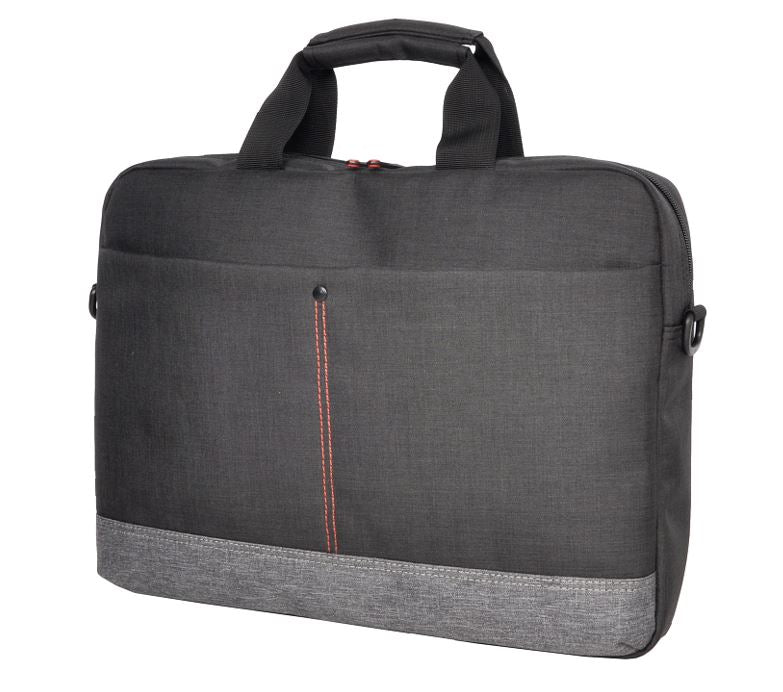 Oxhorn Notebook Bag Carry Case Nylon Fabric Top Load Zip Closure Padded Compartment Shoulder Strap Black + Grey for Laptop 10" 13.3" 14" 15.6" 16" - Image 5