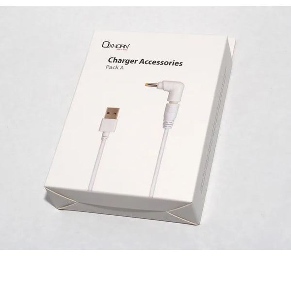 Oxhorn Laptop Charger Accessories Pack A - Compatible with Selected HP, Lenovo, Dell, BenQ DC Connector - Works with Oxhorn USB Type C & Quick Charge