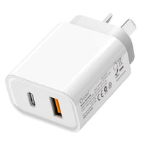 Oxhorn USB Type-C and Type-A 3.0 Quick Charge 20W Charger AC adapter 240V 50/60Hz 1A certified - Image 2