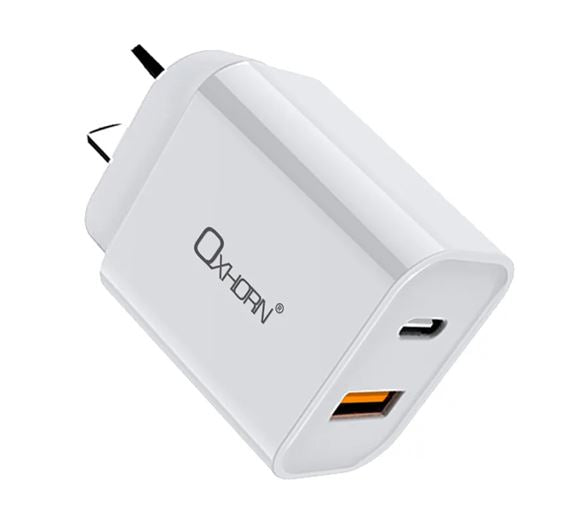 Oxhorn USB Type-C and Type-A 3.0 Quick Charge 20W Charger AC adapter 240V 50/60Hz 1A certified - Image 4