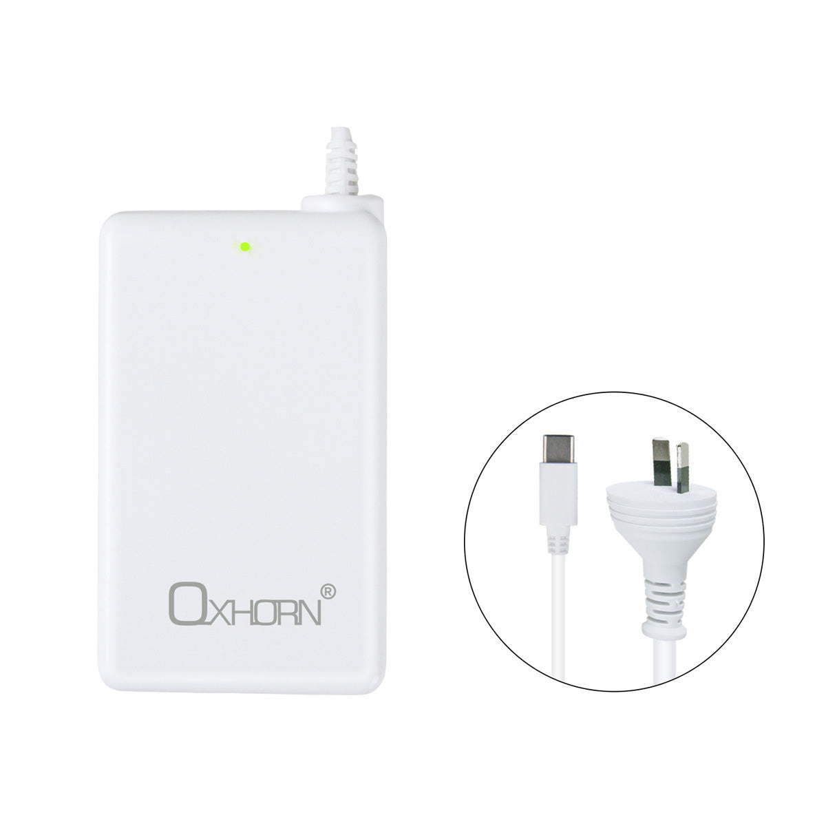 Oxhorn 65W AC Power Adapter USB-C Charger Power Delivery for Lenovo HP Dell Asus USB-C Laptop Tablet Mobile Built-in Power Supply Protection 2M Cable - Image 5