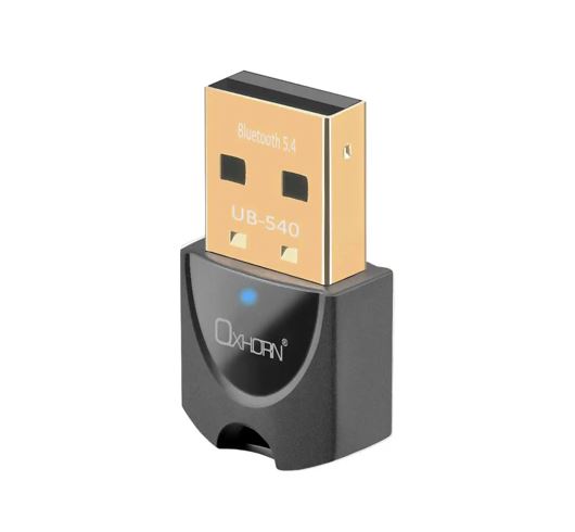Oxhorn Bluetooth 5.4 V5.4 USB Wireless Dongle Support Bluetooth speakers, printers, headphones, headsets, keyboards, mice Support: Win7/8/10/11 Black - Image 2