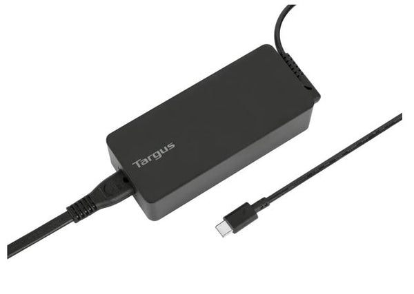 Targus 65W USB-C Charger Power Delivery Charge USB-C Laptop Tablet Mobile Phone Built-in Power Supply Protection 1.8M Cable 2yrs wty
