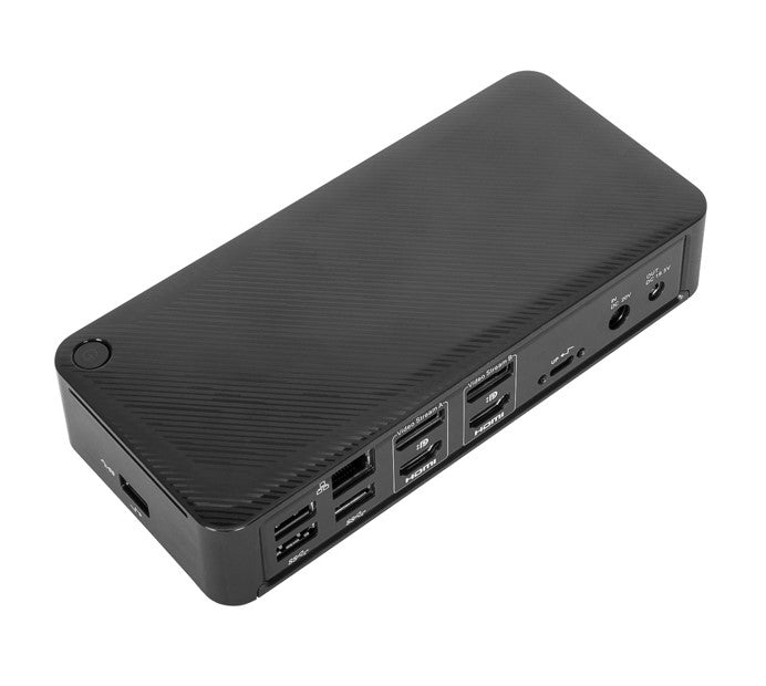 Targus Universal USB-C Dual Video 4K Docking Station with 100W Power Delivery 2x4K UHD@60Hz 2xHDMI2.0 2xDP USB-C 4xUSB-A GLAN Audio Combo - Image 1