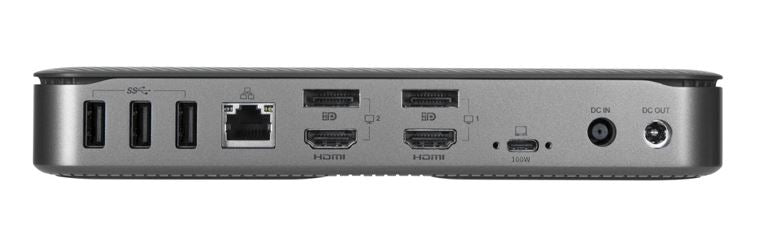 Targus USB-C Universal 4K Quad Docking Station with 100W Power Delivery Support 8K 4K UHD@60Hz 2 HDMI 2xDP USB-C 4xUSB-A Audio 3YR WTY with Adapter - Image 2