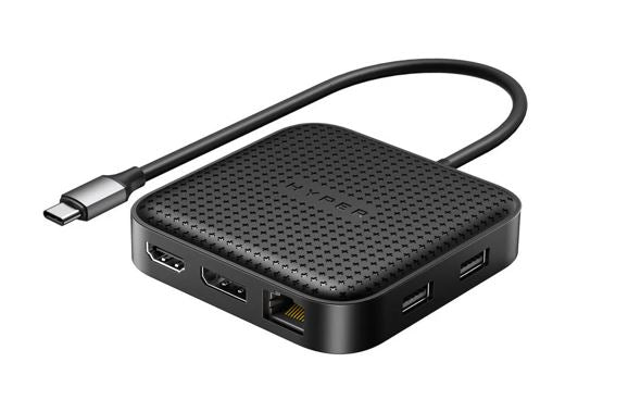 Targus HyperDrive USB4 Mobile Dock USB-C 100W PD Passthrough 8K@30Hz 4K@60Hz 1xDP1.4 1xHDMI2.1  2xUSB-A 1xUSB-C 1xUSB4 Black 2Y WTY - Image 2