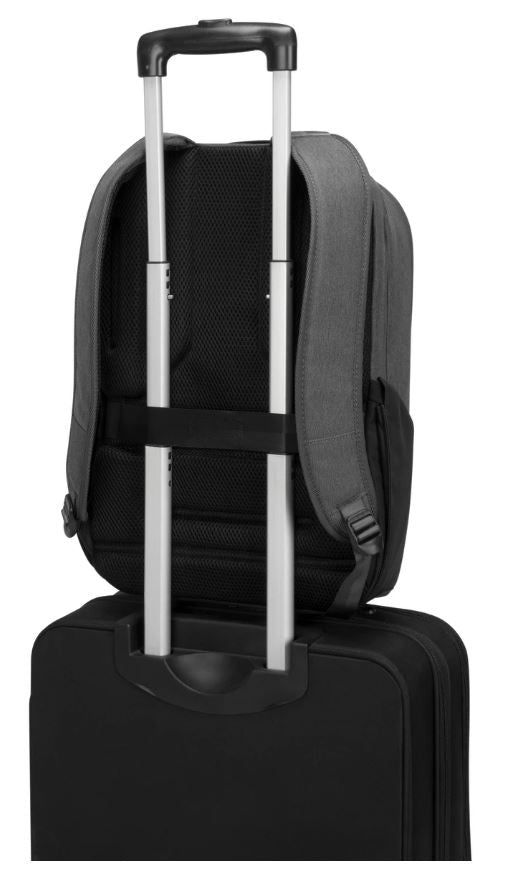 Targus 15.6" 20L Cypress EcoSmart Large Backpack Laptop Notebook Tablet - Up to 15.6", Made with 26 Recycled Water Bottles Grey - Image 4