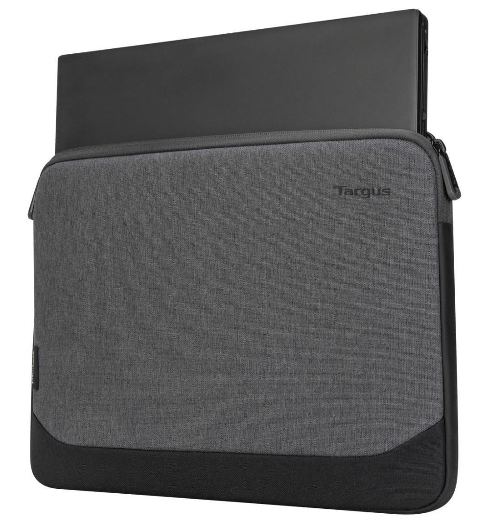 Targus 13-14" Cypress EcoSmart Sleeve Bag  for Laptop Notebook Tablet - Fits 13" 13.3" 14", Made with 3 Recycled Water Bottles - Grey - Image 2