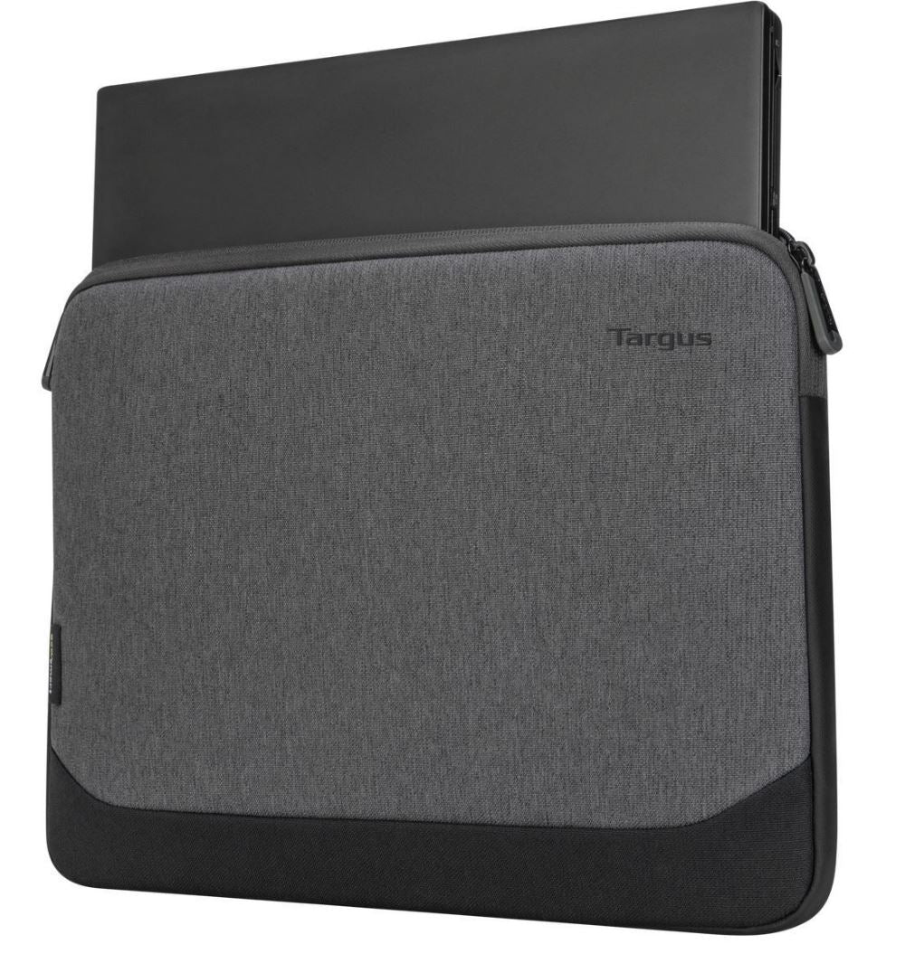 Targus 15.6" -16" Cypress EcoSmart Sleeve for Laptop Notebook Tablet - Up to 15.6", Made with 5 Recycled Plastic Water Bottles - Grey - Image 2