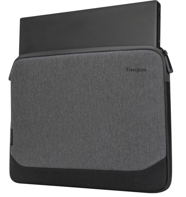 Targus 15.6" -16" Cypress EcoSmart Sleeve for Laptop Notebook Tablet - Up to 15.6", Made with 5 Recycled Plastic Water Bottles - Grey