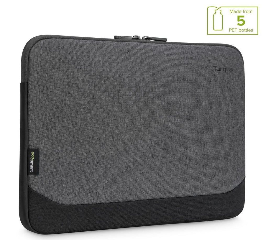 Targus 15.6" -16" Cypress EcoSmart Sleeve for Laptop Notebook Tablet - Up to 15.6", Made with 5 Recycled Plastic Water Bottles - Grey - Image 1