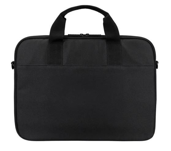 Targus 13-14" Intellect® Slim Briefcase Zippered padded front pocket Removable adjustable shoulder strap carry handles water-resistant fabric Black - Image 4