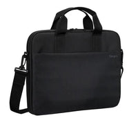 Targus 15"-16" Intellect® Slim Briefcase Zippered padded front pocket Removable adjustable shoulder strap carry handles water-resistant fabric Black - Image 2