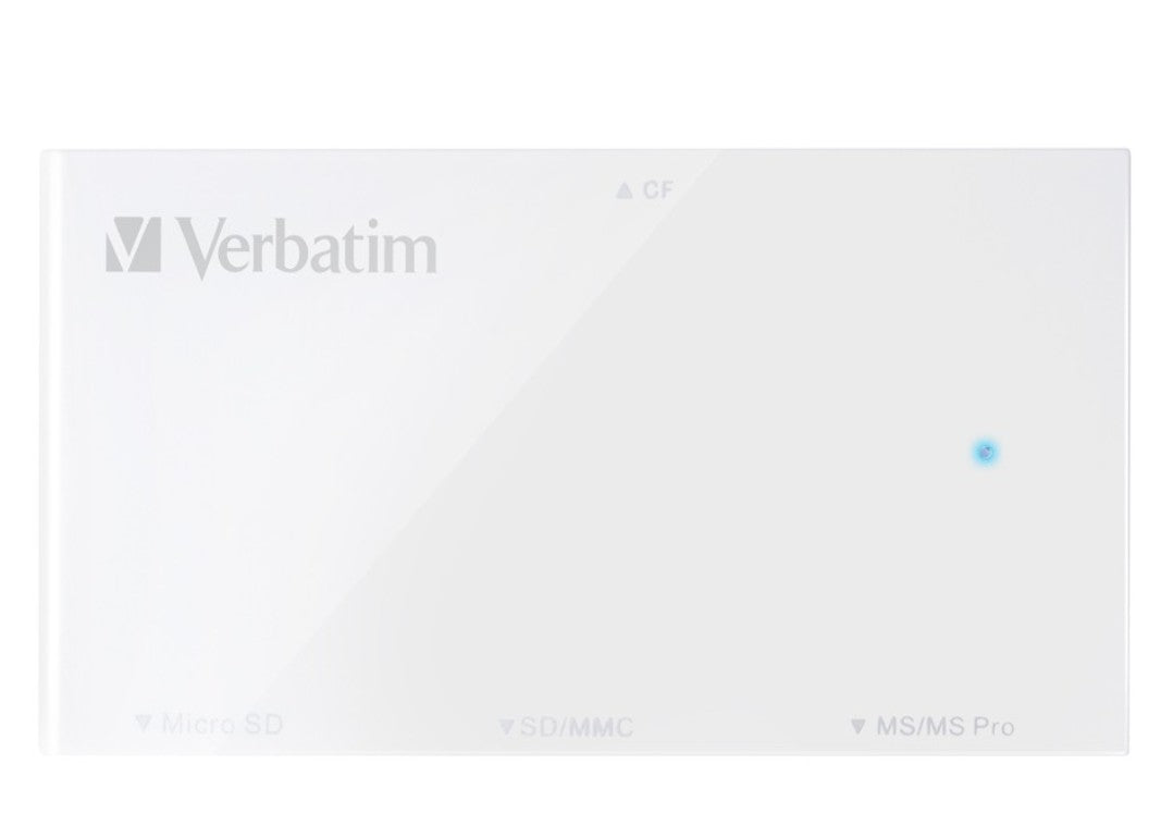 Verbatim USB 3.0 4in1 Card Reader - White - Image 2
