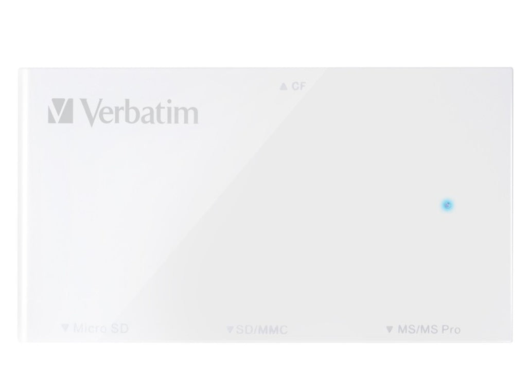 Verbatim USB 3.0 4in1 Card Reader - White - Image 2