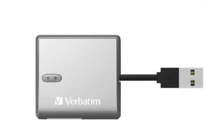 Verbatim USB 2.0 All- in-1 Card Reader Compact - including SD, SDHC, SDXC, microSD, microSDHC, microSDXC, CF-1, Memory Stick, xD and MS-Pro/Duo - Image 2