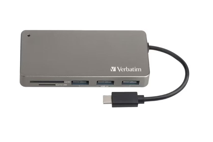 Verbatim USB-C 3.2 Gen 1 Type C Hub / SD, SDHC, SDXC, microSD, microSDHC, and microSDXC Card Reader - Image 2