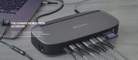 (LS)Verbatim 4K USB-C Triple Monitor Docking Station  - 70W Power Delivery 13-in-1, 2x HDMI, 1x VGA, 4K 3840x2160p, 3x USB 3.0, 1x RJ45,1x 3.5mm Audio - Image 3