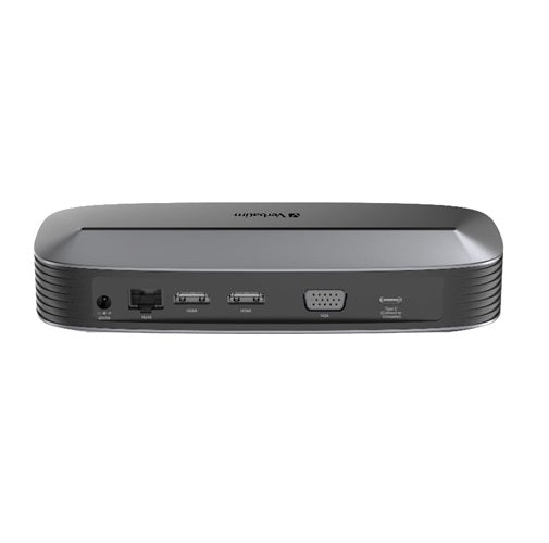 (LS)Verbatim 4K USB-C Triple Monitor Docking Station  - 70W Power Delivery 13-in-1, 2x HDMI, 1x VGA, 4K 3840x2160p, 3x USB 3.0, 1x RJ45,1x 3.5mm Audio - Image 2