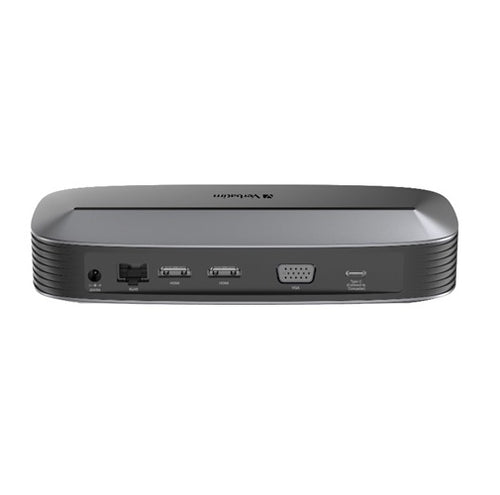 (LS)Verbatim 4K USB-C Triple Monitor Docking Station  - 70W Power Delivery 13-in-1, 2x HDMI, 1x VGA, 4K 3840x2160p, 3x USB 3.0, 1x RJ45,1x 3.5mm Audio - Image 2