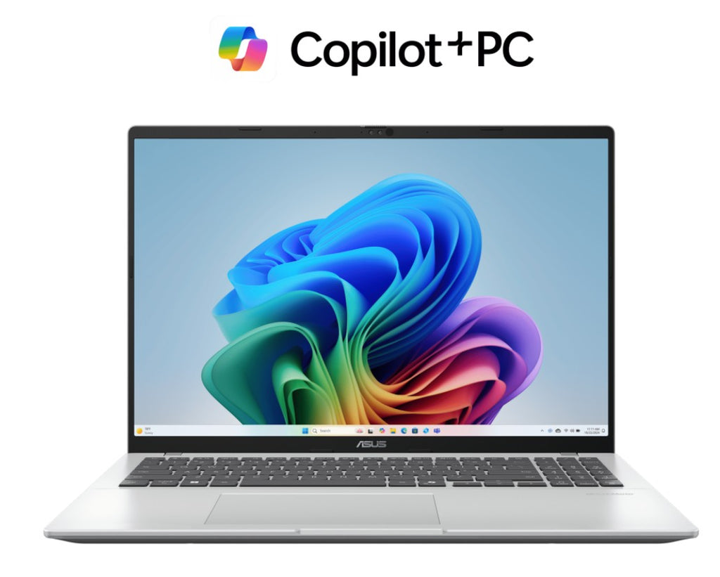 ASUS Vivobook 16 M1607KA 16" AMD RYZEN AI 5 330  WUXGA (1920 x 1200) 16:10 DDR5 16G 512G Cool Silver Win11 Home 1.9kg 1YW Copilot+ PC (ScanOn) - Image 1