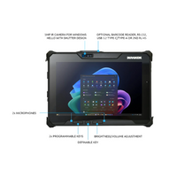 DURABOOK R10 (New Copilot+ PC) Basic – 10.1″ WUXGA Sunlight-Readable Touchscreen, Intel Core Ultra 5, 16GB RAM, 256GB SSD, Windows 11 Pro, Wi-Fi 7 - Image 1