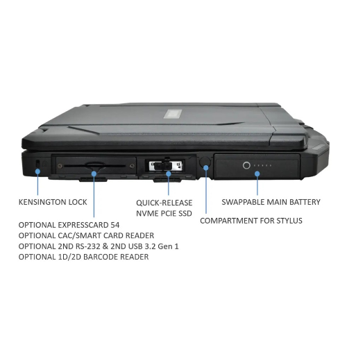 DURABOOK S14I, 14" FHD, Intel® Core™ Ultra 5 125U, Windows 11, 32GB RAM, 512GB PCIe SSD,Wi-Fi 7, Bluetooth v5.4, 3 year Warranty - Image 2