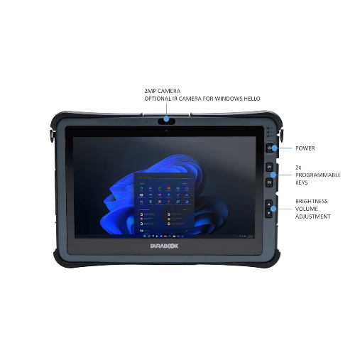 Durabook, U11, 11.6" FHD, Intel® Core™ i5-1230U, Windows 11, 8GB RAM, 256GB PCIe SSD, Wi-Fi 6E, Bluetooth v5.3, 2MP Front Camera, 3-year Warranty - Image 1
