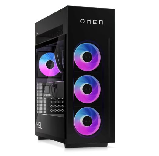HP OMEN MAX 45L Gaming Desktop AMD Ryzen R9-9950 32GB DDR5 2TB SSD RTX 5090 Windows 11 Home WiFi7 2.5GbE USB-C HDMI 3xDP 1200W PSU mATX 1yr RTB - Image 1
