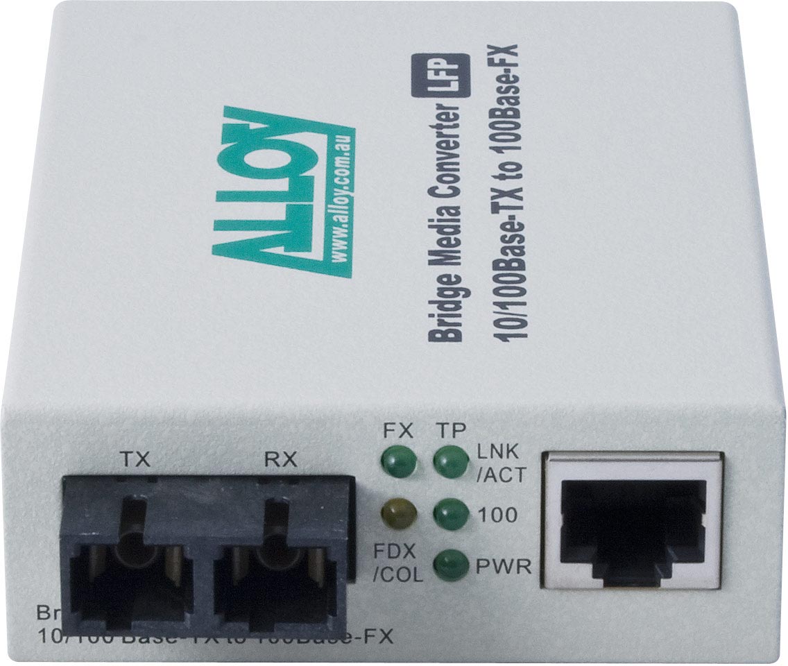 Alloy FCR200SC.40  10/100Base-TX to 100Base-FX Single Mode Fibre (SC) Converter with LFP via FEF or FM. 40Km - Image 2